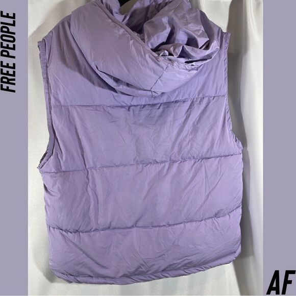 FREE PEOPLE PUFFA VEST LAVENDER NEW SMALL - Picture 4 of 7